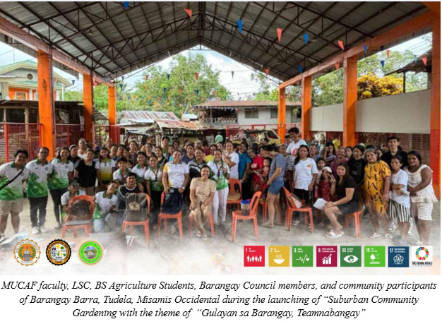 College of Agriculture and Forestry--Future Agriculturists  Launched  Suburban Community Gardening: Teamnabangay Gulayan sa Barangay Project at Barangay Barra, Tudela, MisOcc